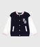 Kinder College-Jacke aus einfarbiger Baumwolle SOIR