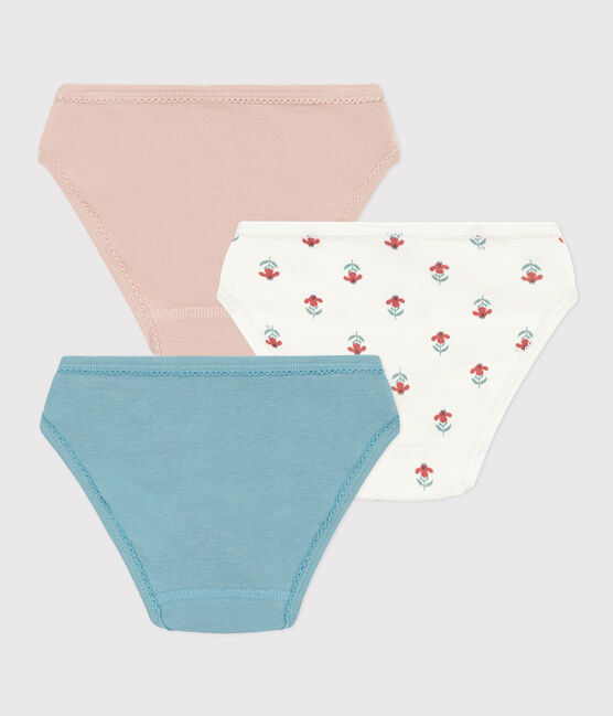 3er-Set Slips aus Baumwolle mit Tulpenmotiv für Mädchen variante 1