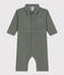 Langer Baby-Overall aus Nicki grün THUYA