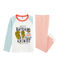 Rippstrick-Pyjama für kleine Jungen weiss MARSHMALLOW/weiss MULTICO