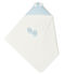 Box mit Badetuch und Babyschuhen aus Frottee und Rippstrick blau FRAICHEUR/weiss MULTICO