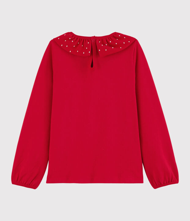 Langarm-T-Shirt f&uuml;r M&auml;dchen rot