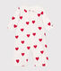 Baby-Kombi-Overall aus Baumwolle mit Herzmuster