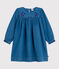 Langärmeliges Kinder-Kleid aus Denim blau DENIM CLAIR