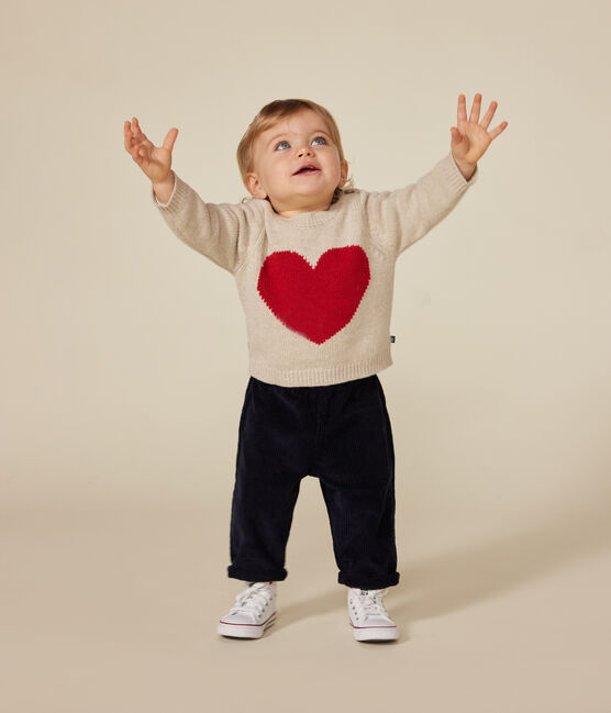Baby-Strickpullover mit Wollanteil AVALANCHE/ CORRIDA