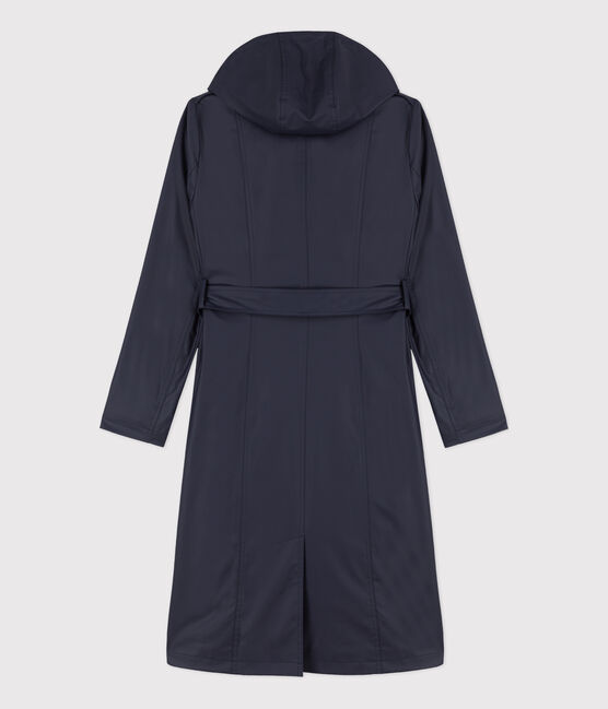 Trench mit Kapuze für Damen blau SMOKING
