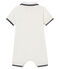 Baby-polo-kurzoverall jungen weiss MARSHMALLOW
