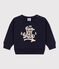 Baby-Sweatshirt aus Molton blau SMOKING