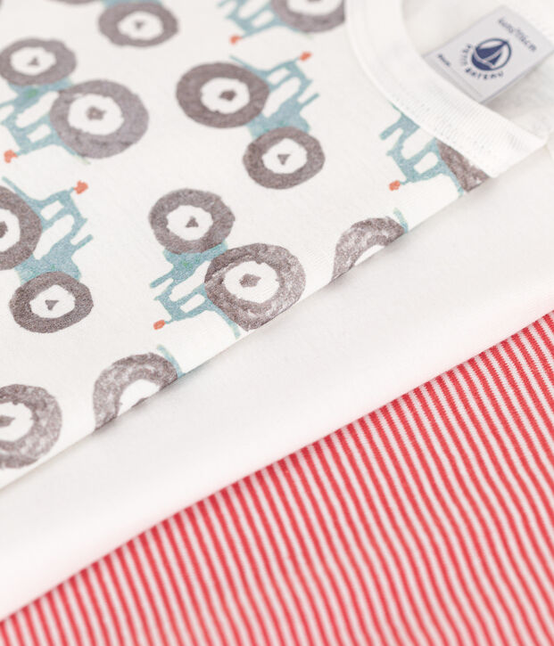 3er-Set kurz&auml;rmelige T-Shirts aus Baumwolle mit Trecker-Motiv f&uuml;r Jungen vielfarbig