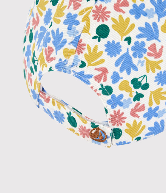 Cap mit floralem Printmuster für Mädchen weiss MARSHMALLOW/weiss MULTICO
