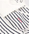 Klassisches Dreiteiliges Baby-Set aus Bio-Baumwolle weiss MARSHMALLOW/blau SMOKING