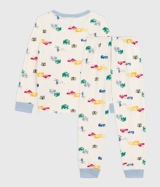 Kinder-Pyjama aus Molton mit Chalet-Motiven MILK/ MULTICO