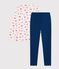 Pyjama  en coton blau/vielfarbig