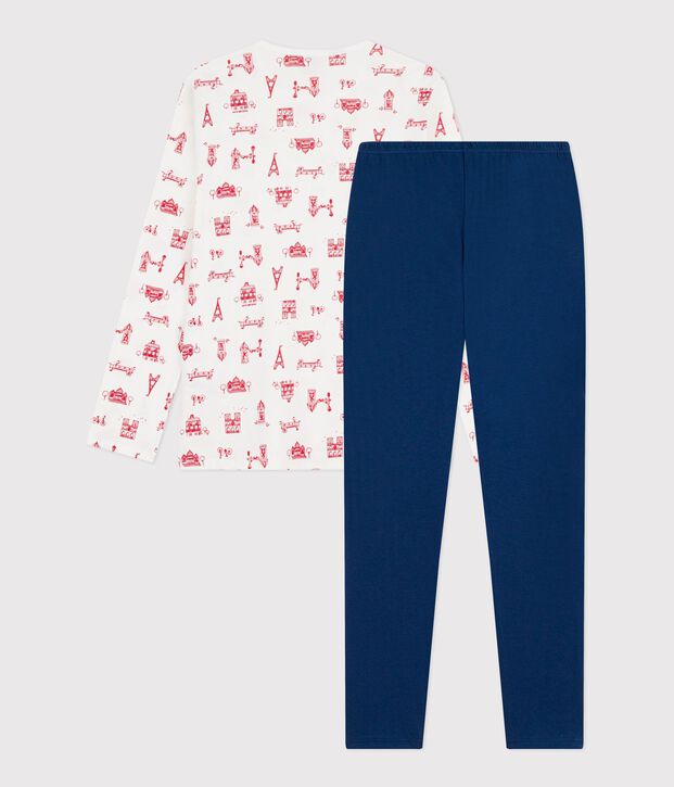 Pyjama  en coton blau/vielfarbig