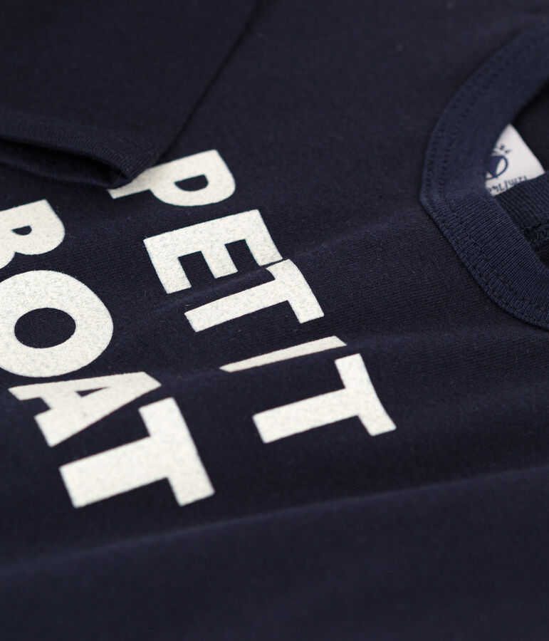 Lang&auml;rmeliges Baby-T-Shirt aus Jersey blau