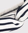 Gestreiftes Baby-Haarband aus Jersey weiss MARSHMALLOW/blau SMOKING