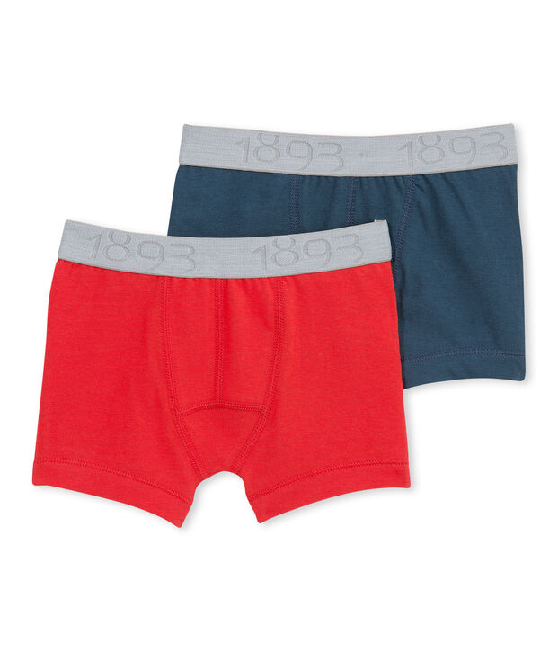 Set mit zwei Jungen Boxershorts aus Lycra Jersey lot .