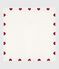 Newborn Baby-Decke aus Baumwolle weiss MARSHMALLOW/rot TERKUIT