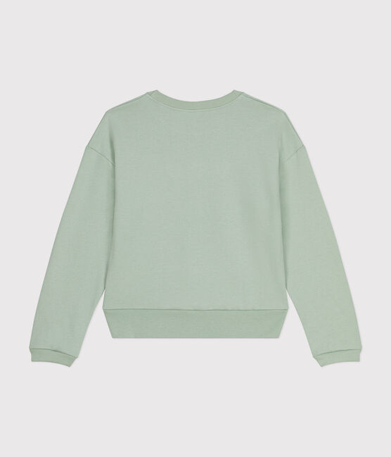 Damen-Sweatshirt aus Molton grün HERBIER