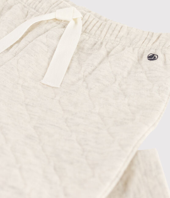 Baby-Hose aus gestepptem Doppeljersey beige MONTELIMAR CHINE