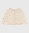 Kinder-Cardigan aus Wolle und Baumwolle mit gestickten Motiven weiss AVALANCHE/ MULTICO