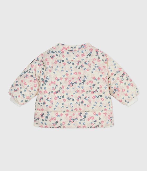 Baby-Winterjacke mit Blumenmuster MILK/ MULTICO