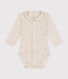 Langärmeliger Baby-Body aus Baumwolle mit Kragen