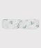 Baby-Haarband aus Windelstoff aus Bio-Baumwolle weiss MARSHMALLOW/weiss MULTICO