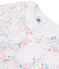 Pyjama aus Doppeljersey für kleine Mädchen weiss MARSHMALLOW/weiss MULTICO