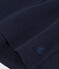 Langärmeliges Damen-T-Shirt L'Iconique aus einfarbigem Rippstrick blau SMOKING