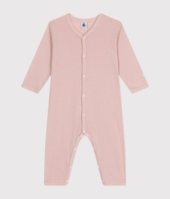 Baby-Pyjama ohne Füße aus Baumwolle rosa SALINE