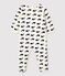 Baby-Strampler aus Nicki beige MONTELIMAR/blau MEDIEVAL