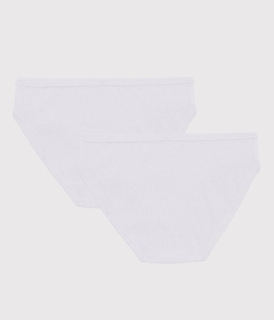 2er-Set Slips mit Lochstickerei für Mädchen variante 1