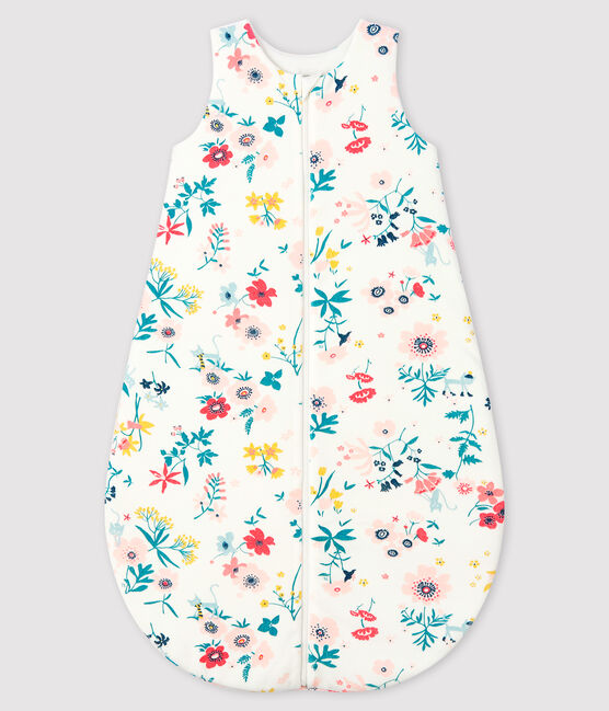 Babyschlafsack aus Nicki für Mädchen weiss MARSHMALLOW/weiss MULTICO