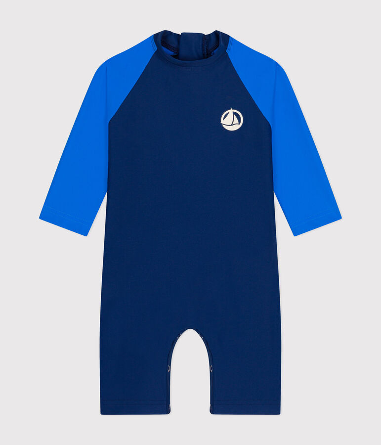 Bade-Overall mit UV-Schutz, Baby blau/blau