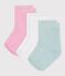 3er-Set Baby-Socken aus Baumwolle mit Herz-Lochstickerei variante 1