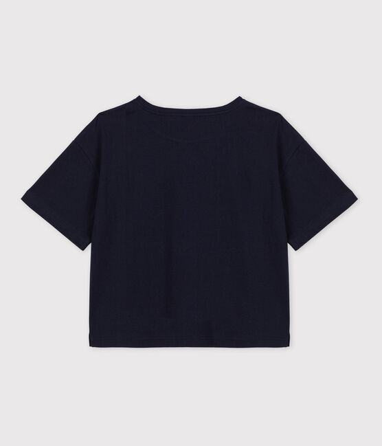 T-Shirt BOXY aus Baumwolle Damen blau SMOKING