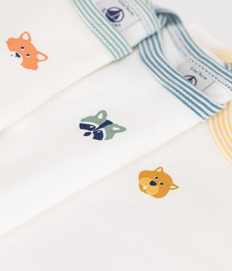 3er-Set lang&auml;rmelige Bodys aus Baumwolle f&uuml;r Babys vielfarbig