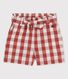 Vichy-Shorts aus Popeline für Mädchen