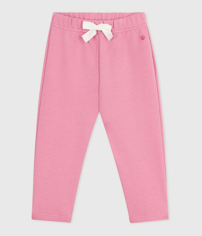 Baby-Hose aus einfarbiger Baumwolle rosa