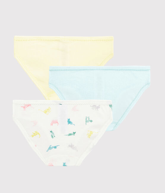 3er-Set Unterhosen mit buntem Katzenmotiv für Mädchen variante 1