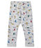 Baby-Hose aus bedrucktem Molton für Jungen grau BELUGA/weiss MULTICO