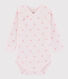Langärmeliger Baby-Body in Wickelform Mädchen