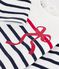 Baby-Streifenshirt aus Baumwolle weiss/vielfarbig