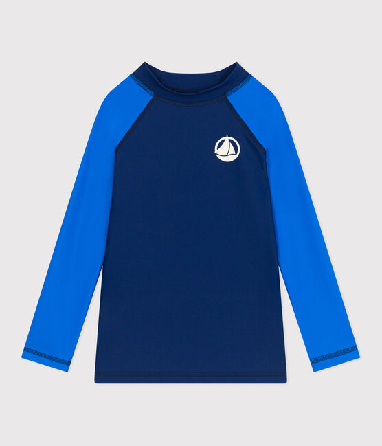 T-Shirt mit UV-Schutz Kinder blau MEDIEVAL