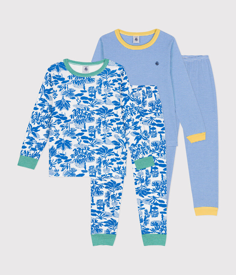 2er-Set Kinderpyjamas aus Baumwolle. vielfarbig