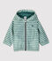 Baby-Windjacke aus recyceltem Polyester grün BRUT/weiss AVALANCHE