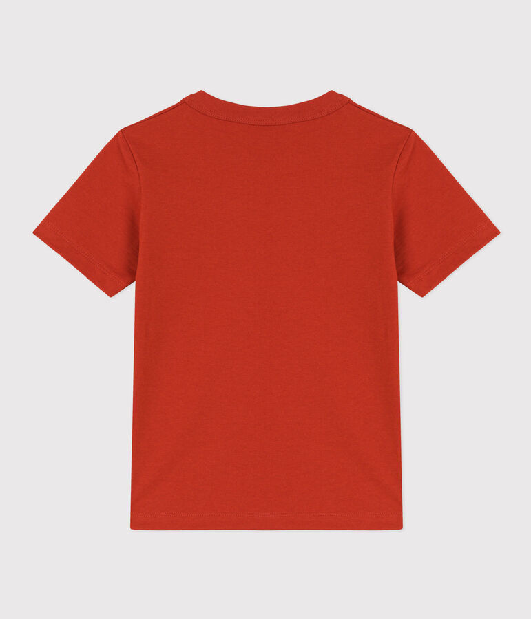 Kurz&auml;rmeliges Kinder-T-Shirt aus Baumwolle f&uuml;r Jungen rot