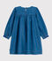 Langärmeliges Kinder-Kleid aus Denim blau DENIM CLAIR