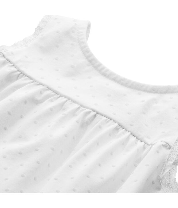 Nuisette file &agrave; pois ton sur ton weiss